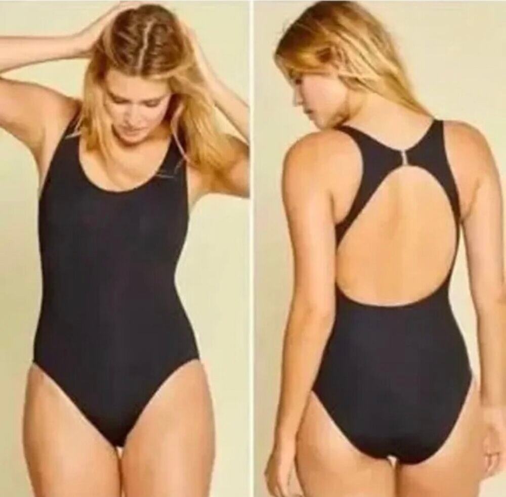 Andie Swim Black Catalina One Piece Swimsuit XXS NWT